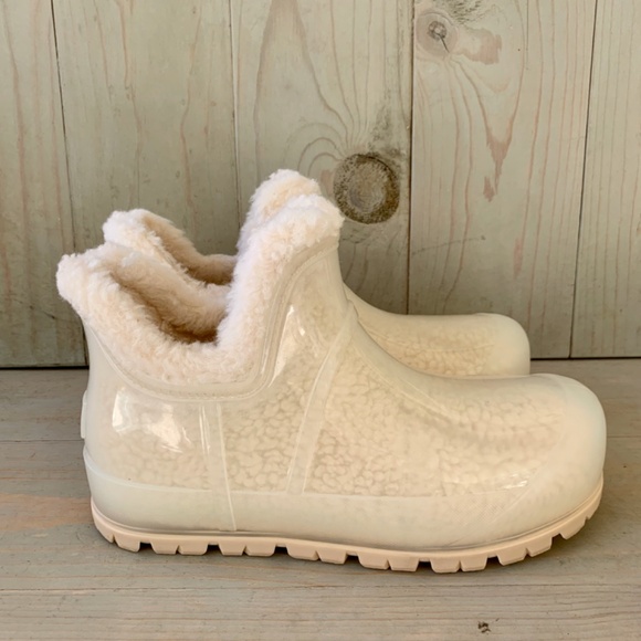 UGG RAINCLOUD CLEAR NATURAL   RAINBOOTS  WOMENS US 9  new - Picture 5 of 6